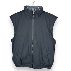 Union‎ Line Fleece Lined Work Vest Mens Size Medium Black USA Made Vintage 90s